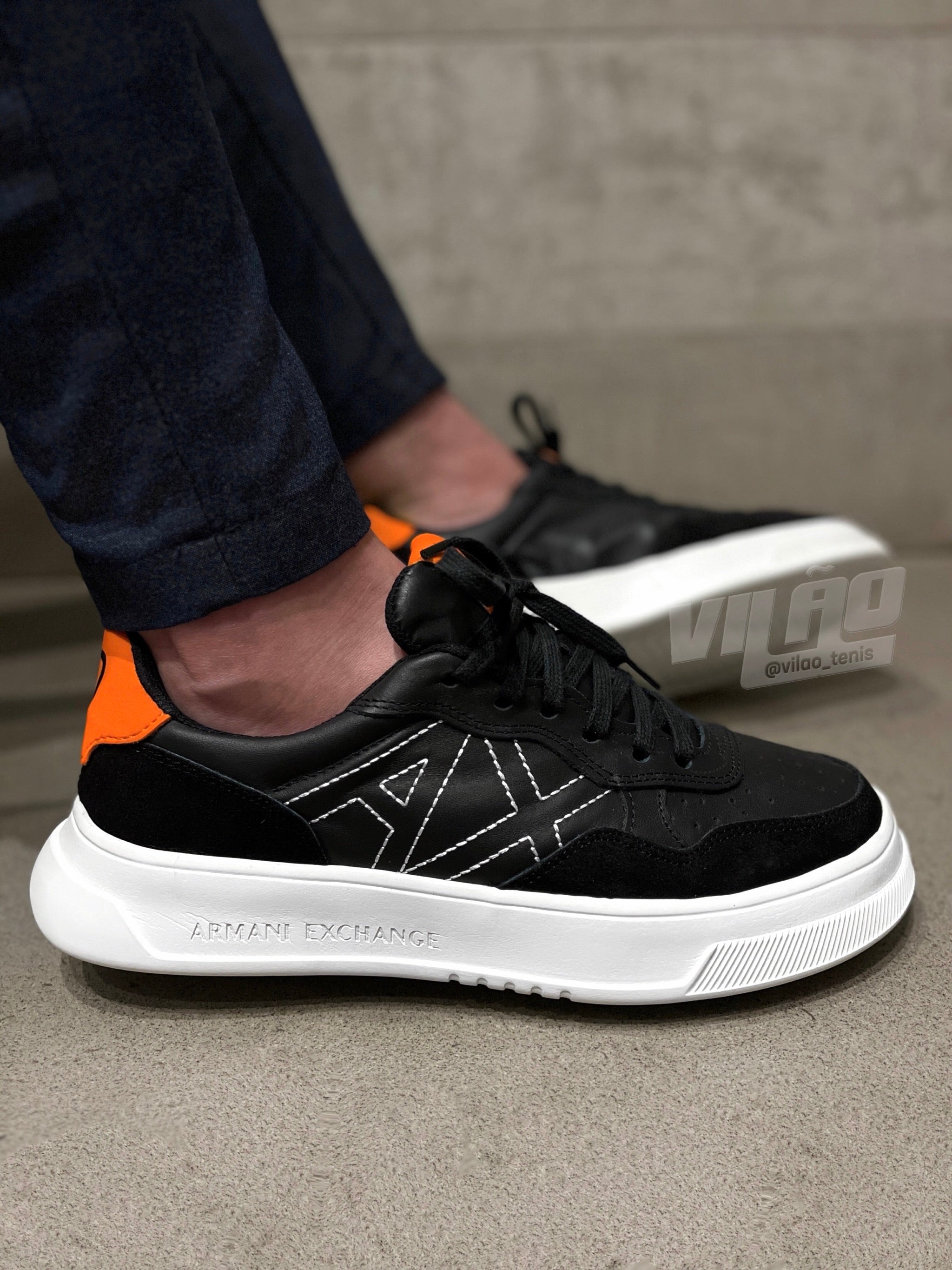 Tênis A|X Preto e Laranja