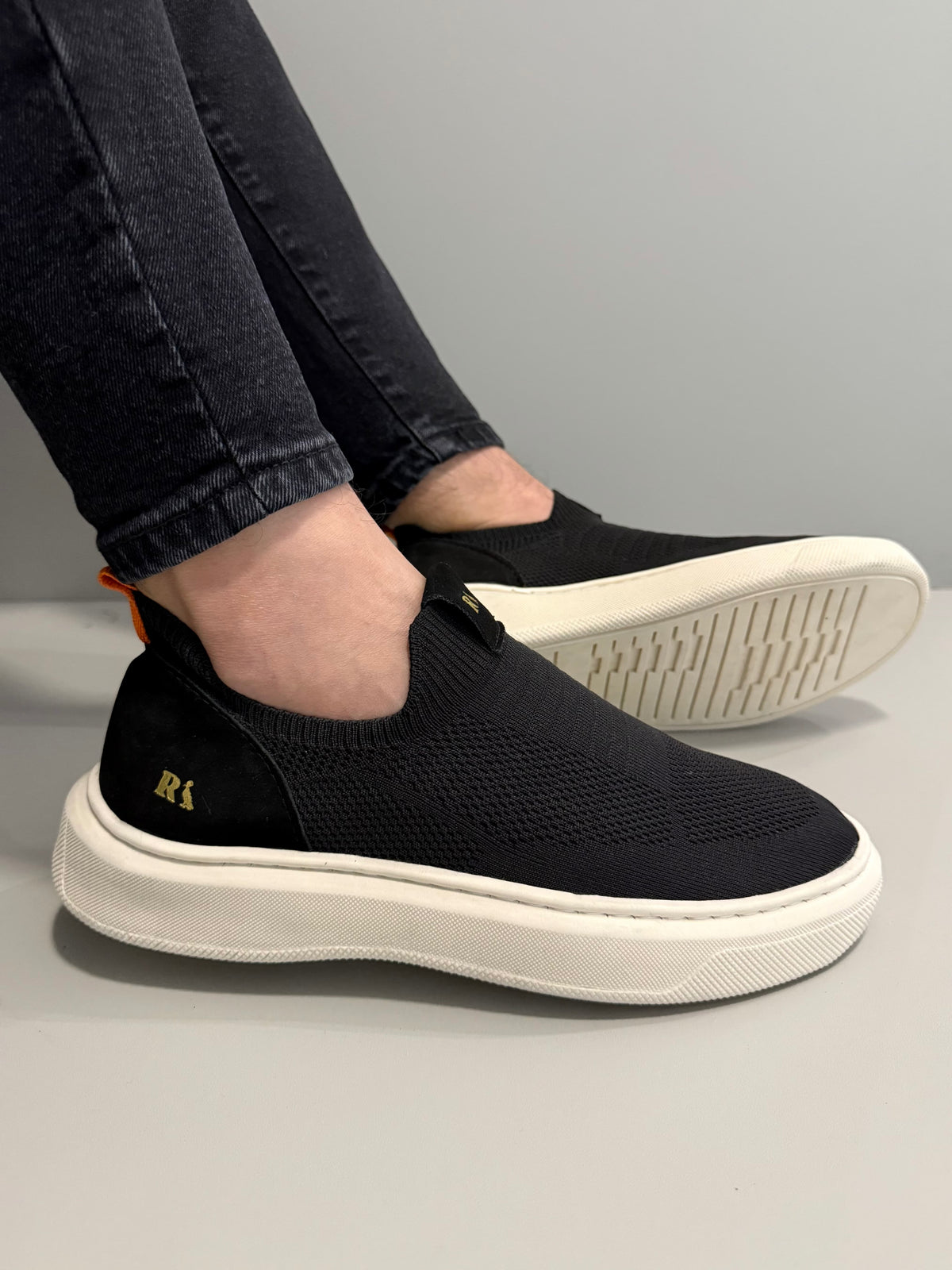 Slip On Knit Preto